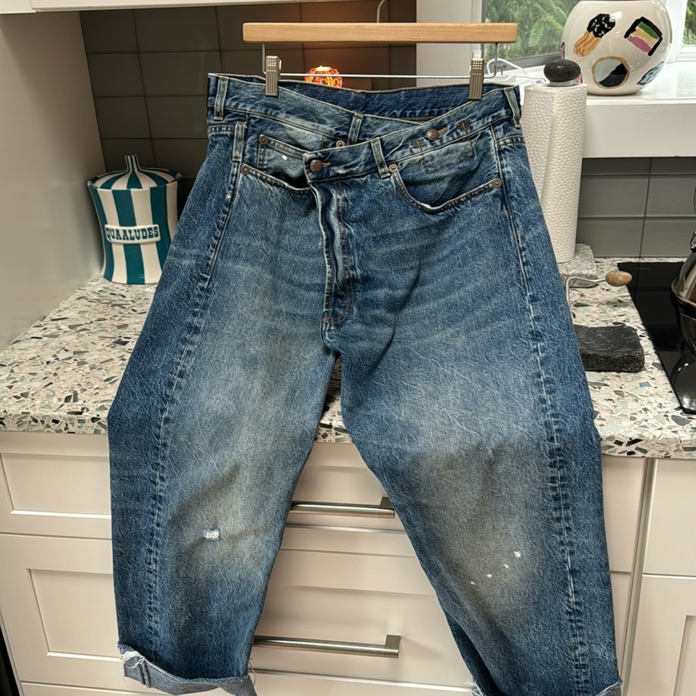 R13 crossover jeans